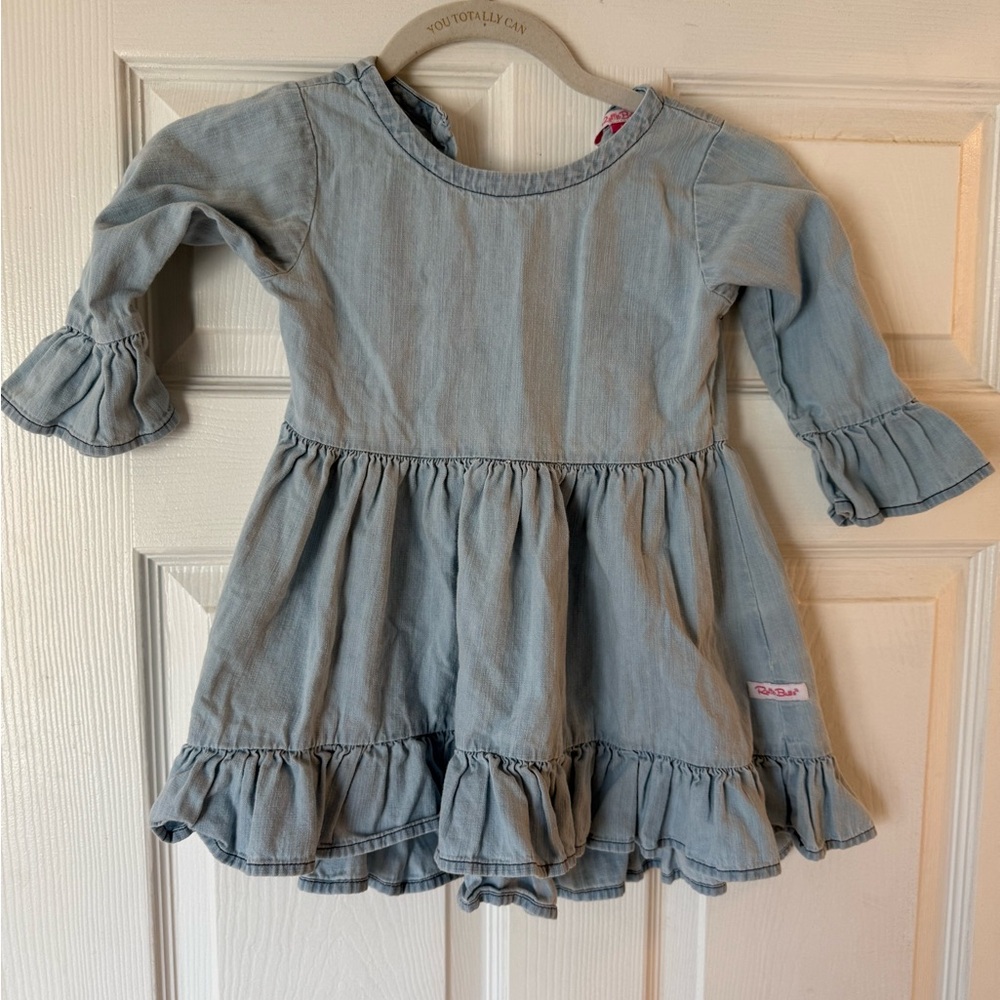 Ruffle Butts Denim Dress for Girls